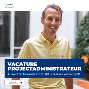 Vacature Projectadministrateur myBrand Conclusion